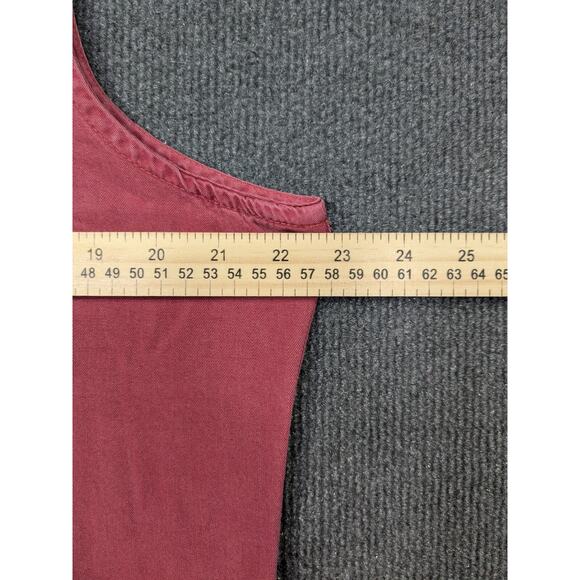 Focus USA Maxi Tank Dress Womens Large Slit Flowy Feminine Soft Dusty Dainty - Picture 9 of 13